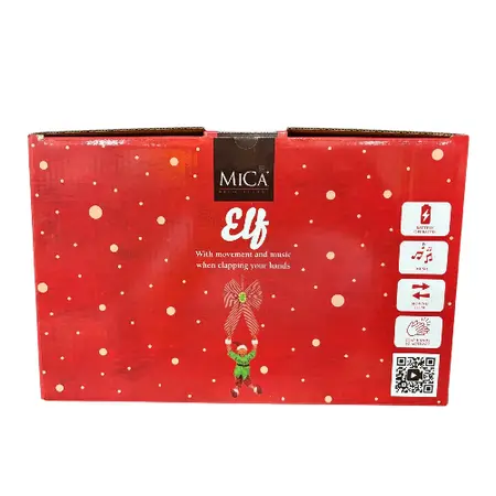 Mica Decorations Bewegende Elf met Muziek - afbeelding 2
