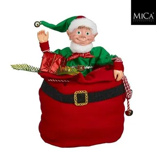Mica Decorations Bewegende Kerstelf met Muziek - 30 cm - afbeelding 1