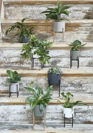 Mica Decorations Bloempot Era  - D13,5H12,5cm - Wit - afbeelding 3