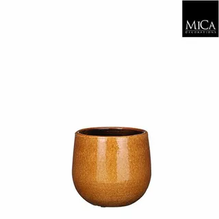 Mica Decorations Bloempot Pablo D14h12cm Oker - afbeelding 1