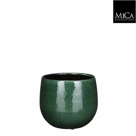 Mica Decorations Bloempot Pablo D16h14cm Donkergroen