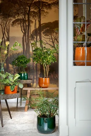 Mica Decorations Bloempot Pablo D18h16cm Oker - afbeelding 3