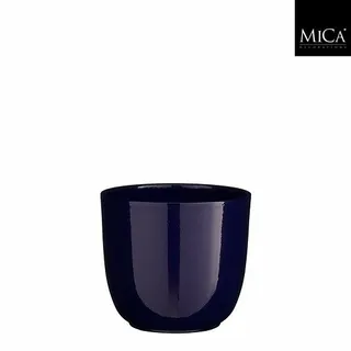 Mica Decorations Bloempot Tusca -  D14.5h14cm - Donkerblauw