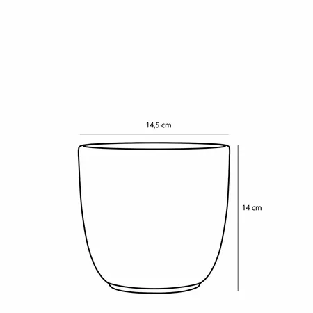 Mica Decorations Bloempot Tusca - D14.5h14cm - Lichtroze - afbeelding 2
