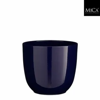 Mica Decorations Bloempot Tusca - D19.5h18.5cm - Donkerblauw