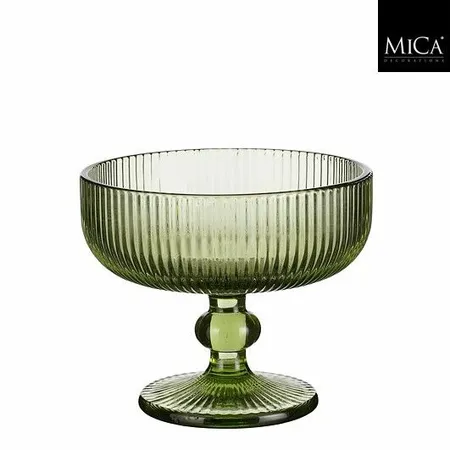 Mica Decorations IJscoupe Merlot D12h10cm Groen - afbeelding 1