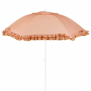 Mica Decorations Kantelbare Parasol met Ruches Perzik - afbeelding 1