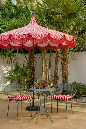 Mica Decorations Kelly Parasol Rood - H238 x Ø235cm - afbeelding 2