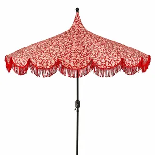 Mica Decorations Kelly Parasol Rood - H238 x Ø235cm - afbeelding 1