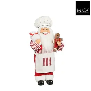 Mica Decorations Kerstman Kok H60cm
