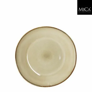 Mica Decorations Ontbijtbord Racco D20.5h2.5cm Beige - afbeelding 1