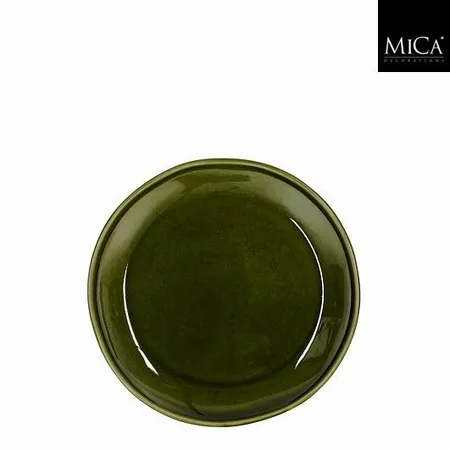 Mica Decorations Ontbijtbord Rhea D20h2cm Groen - afbeelding 1