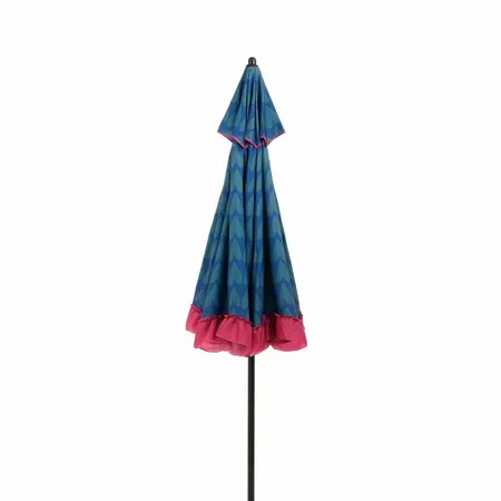 Mica Decorations Parasol Hart H238 x Ø220 cm - Blauw - afbeelding 2