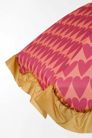 Mica Decorations Parasol Hart H238 x Ø220 cm - Roze - afbeelding 3