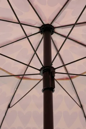 Mica Decorations Parasol Hart H238 x Ø220 cm - Roze - afbeelding 4