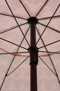 Mica Decorations Parasol Hart H238 x Ø220 cm - Roze - afbeelding 4