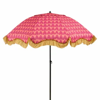 Mica Decorations Parasol Hart H238 x Ø220 cm - Roze