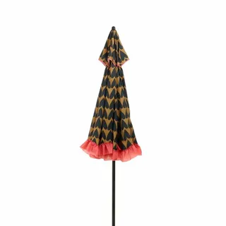 Mica Decorations Parasol Hart H238 x Ø220 cm - Zwart - afbeelding 2