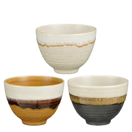 Mica Decorations Schaal Ethan D10.5h8cm Terra | Off White | Zwart (assorti)