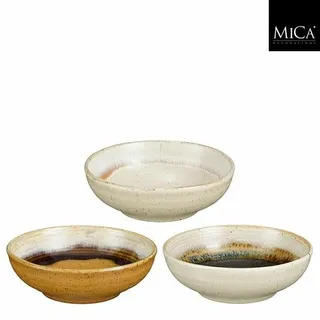 Mica Decorations Schaal Ethan D10h3cm Terra | Off White | Zwart (assorti)