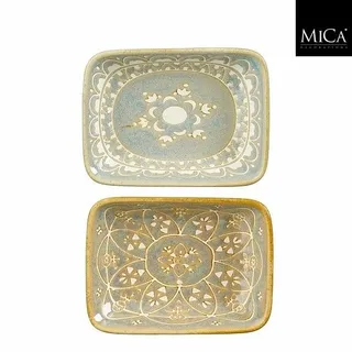 Mica Decorations Schaal Isa 10x7.5x2cm (grijs of groen)