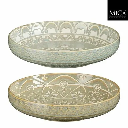 Mica Decorations Schaal Isa Ø20.5cm (grijs of groen) - afbeelding 1