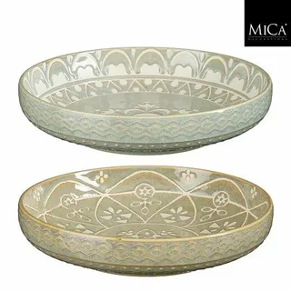 Mica Decorations Schaal Isa Ø20.5cm (grijs of groen)