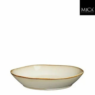 Mica Decorations Racco schaal beige - h4,5xd23cm