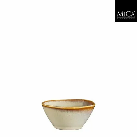 Mica Decorations Racco schaal beige - h4xd8,5cm