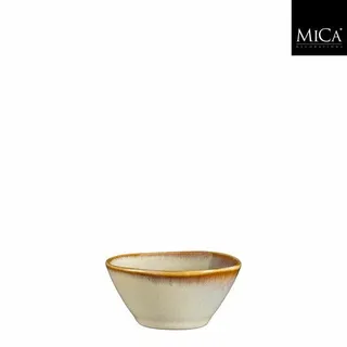 Mica Decorations Racco schaal beige - h4xd8,5cm