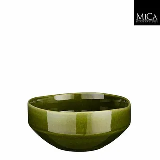 Mica Decorations Schaal Rhea D18h8cm Groen - afbeelding 1
