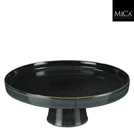 Mica Decorations Taartschaal Racco D28h11cm Donkergrijs
