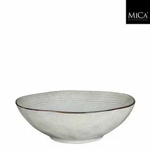 Mica Decorations Tabo Schaal - D23,5h7,5cm - Grijs