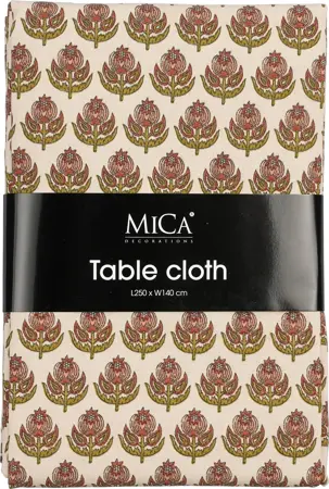 Mica Decorations Tafelkleed Diona 250x140cm Beige