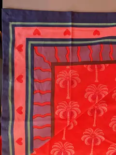 Mica Decorations Tafelkleed Palmboom - 250x140cm - Rood - afbeelding 2