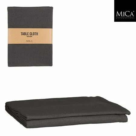 Mica Decorations Tafelkleed Villia – Donkergrijs – 250×140 cm – Katoen