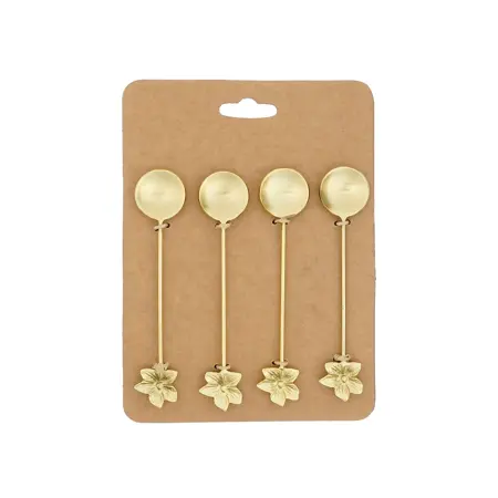Mica Decorations Theelepel Elin Goud (4stuks) - afbeelding 1
