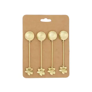 Mica Decorations Theelepel Elin Goud (4stuks) - afbeelding 1