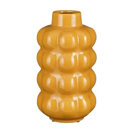 Mica Decorations Vaas Geel 15 x 28 x 15 cm - afbeelding 1