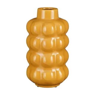 Mica Decorations Vaas Geel 15 x 28 x 15 cm - afbeelding 1