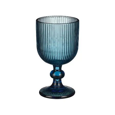 Mica Decorations Wijnglas Merlot Blauw 250 ml