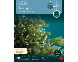 Micro Led Draadverlichting Bundel Groen - 408 lampjes Warm Wit - afbeelding 1