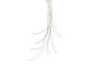 Micro Led Draadverlichting Bundel Zilver - 60 lampjes Warm Wit - afbeelding 3