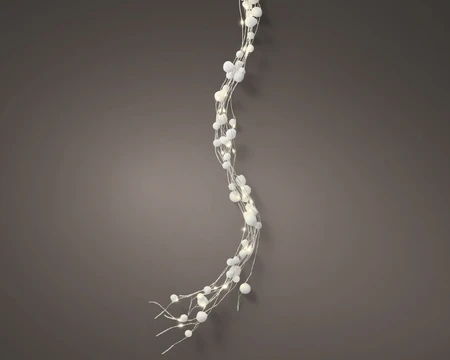 Micro LED Draadverlichting sneeuwbal tros - Lumineo - 100 lampjes warm wit - afbeelding 2