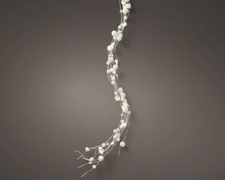 Micro LED Draadverlichting sneeuwbal tros - Lumineo - 100 lampjes warm wit - afbeelding 2