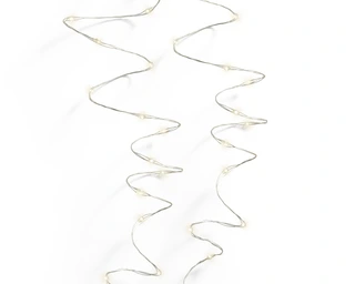 Micro Led draadverlichting zilver 6 meter - 120 lampjes Warm Wit - afbeelding 1