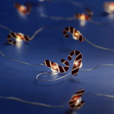 Micro LED draadverlichting zuurstok/strik/sok/kado - warm wit (assorti) - afbeelding 6