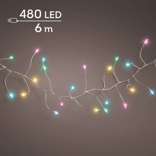 Microled Compact Twinkle - 480 LED lampjes Soft Multi Colour - afbeelding 2