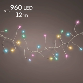 Microled Compact Twinkle - 960 LED lampjes Soft Multi Colour - afbeelding 3