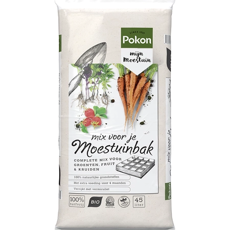Pokon Bio Mix voor je Moestuinbak 45L